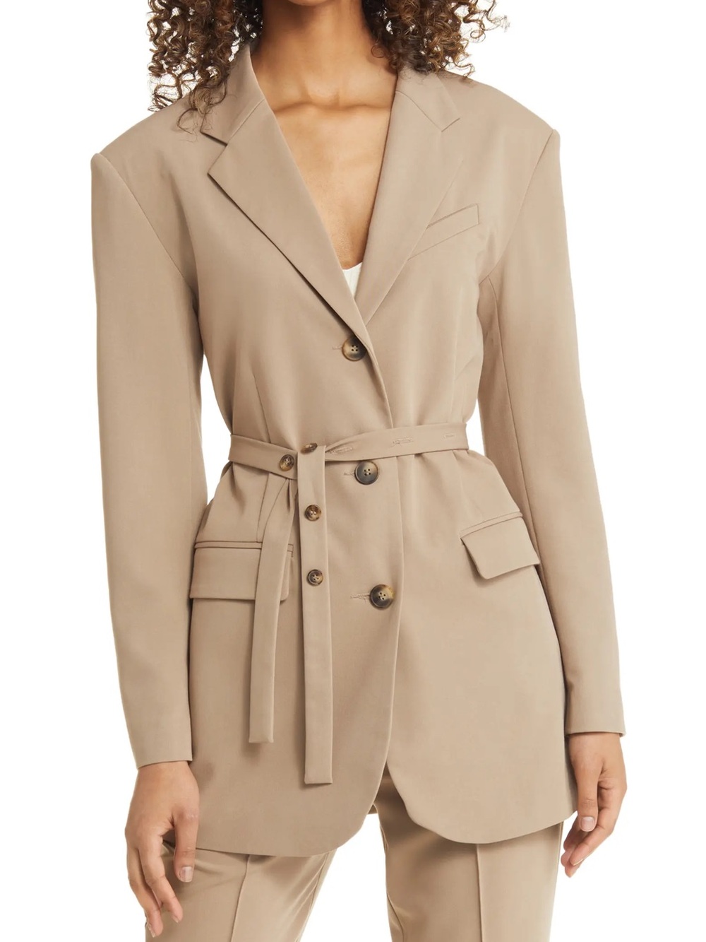 Topshop Belted Blazer